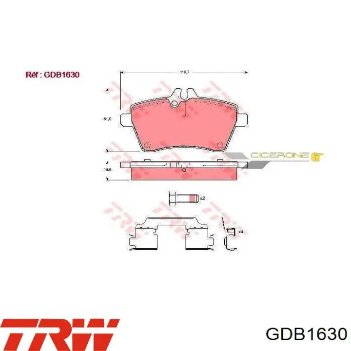 Pastillas de freno delanteras Necto FD7161A