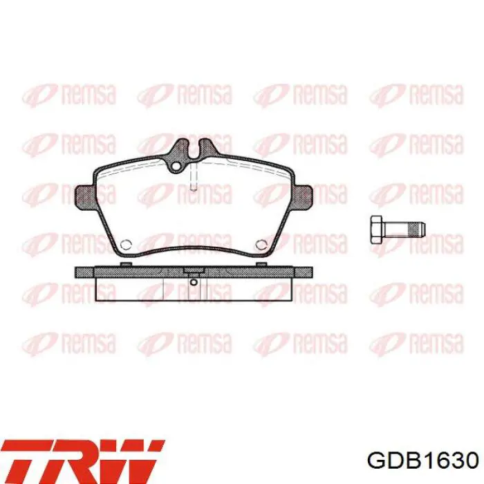 Pastillas de freno GDB1630 TRW