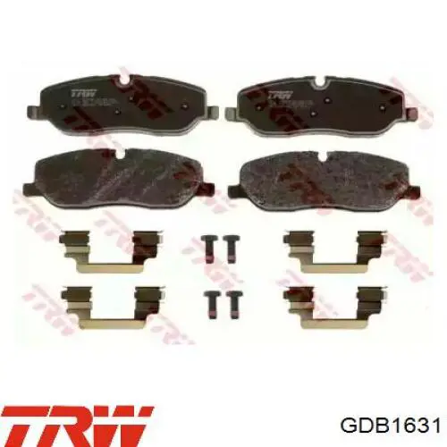 GDB1631 TRW Pastillas delanteras