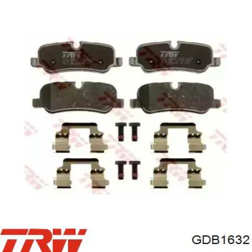 Comprar GDB1632 TRW Pastillas de freno traseras