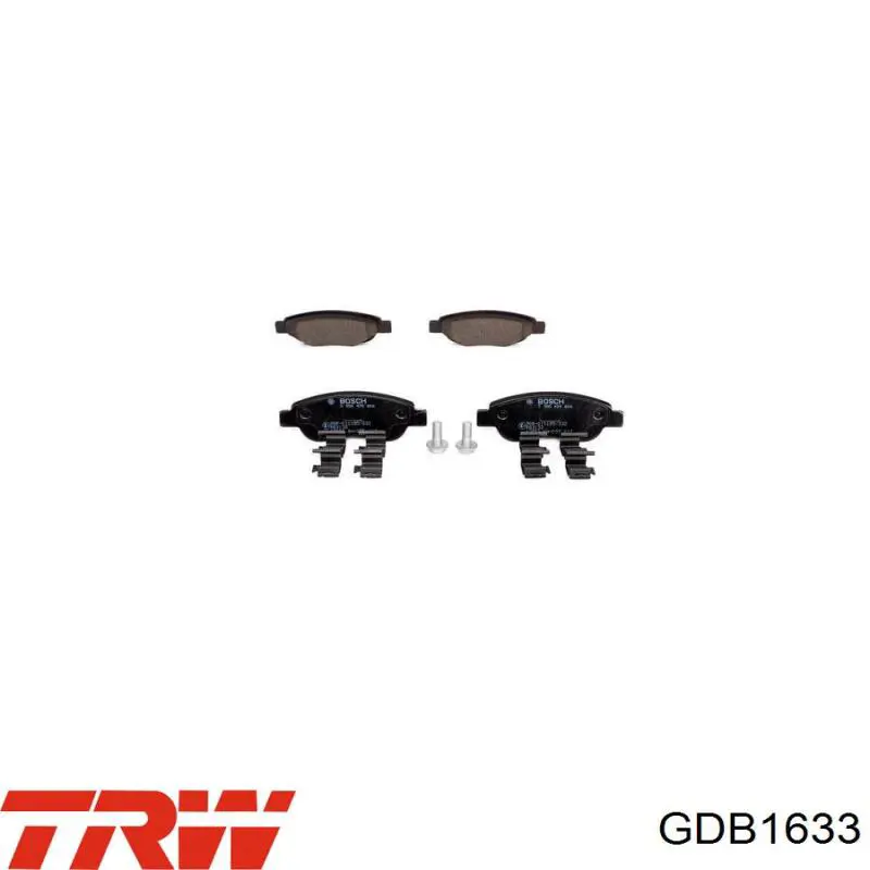 Pastillas de freno GDB1633 TRW