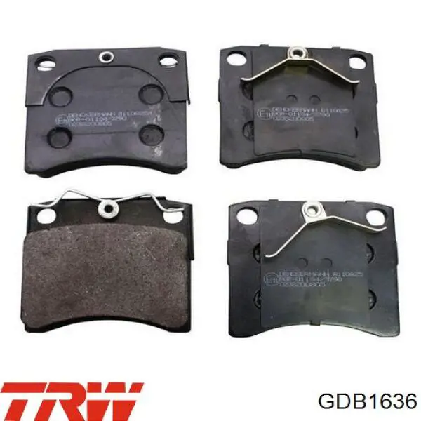 Comprar GDB1636 TRW Pastillas delanteras de freno