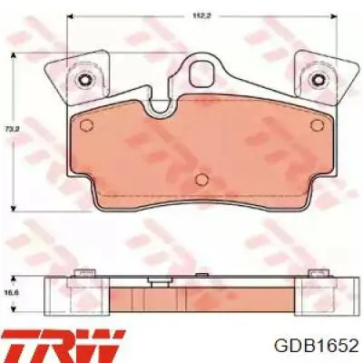 Pastillas traseras TRW GDB1652