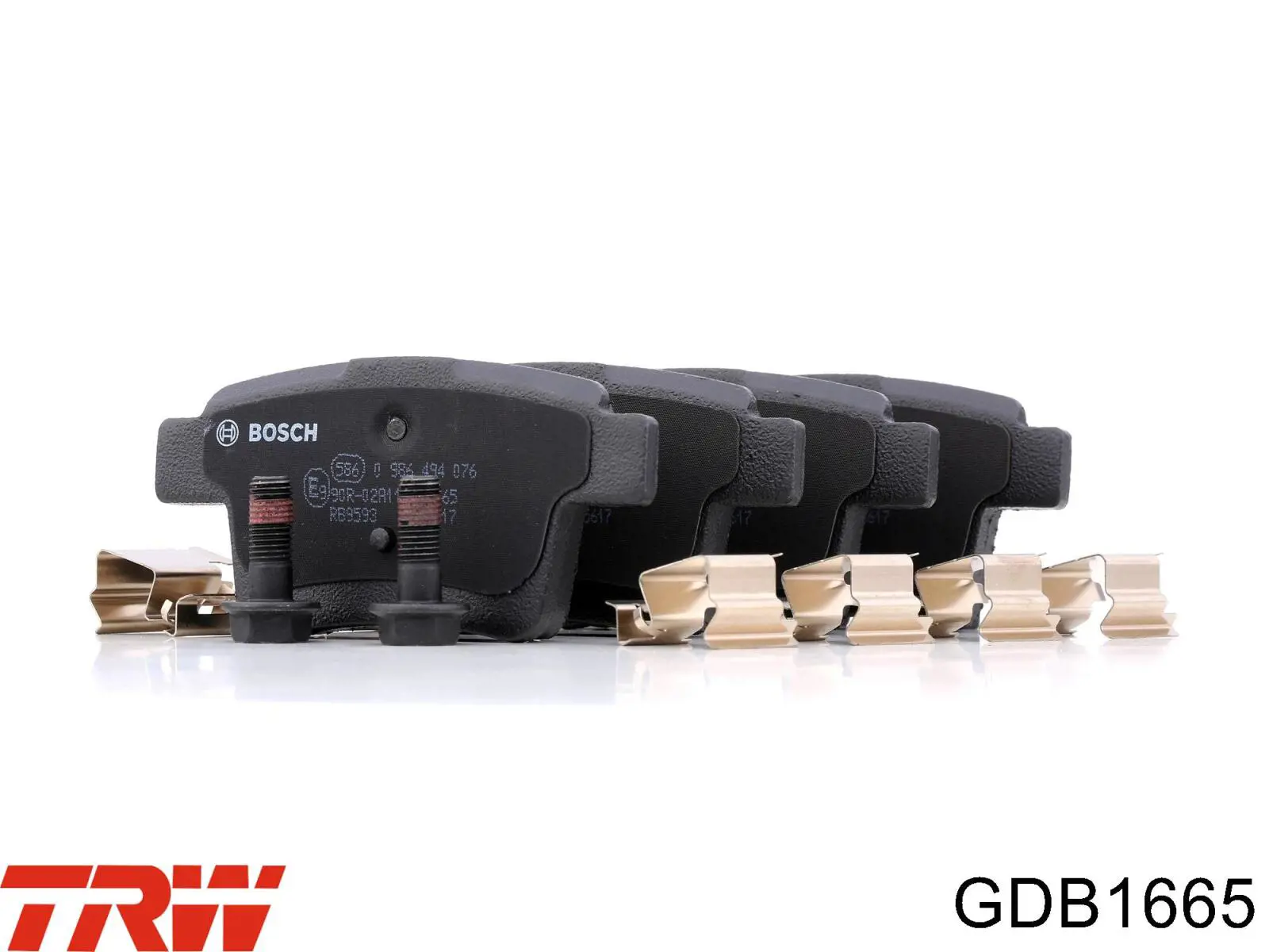 GDB1665 TRW Pastillas freno traseras