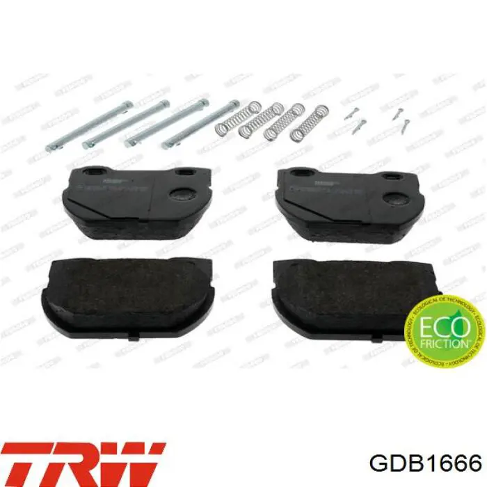 Comprar GDB1666 TRW Pastillas de freno traseras
