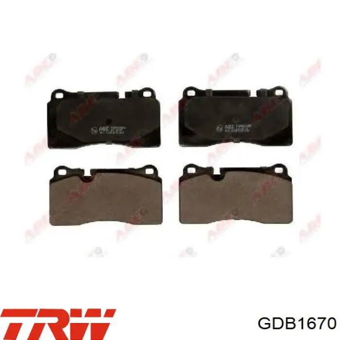 Comprar GDB1670 TRW Pastillas delanteras de freno