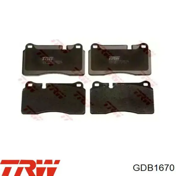 Pastillas de freno GDB1670 TRW