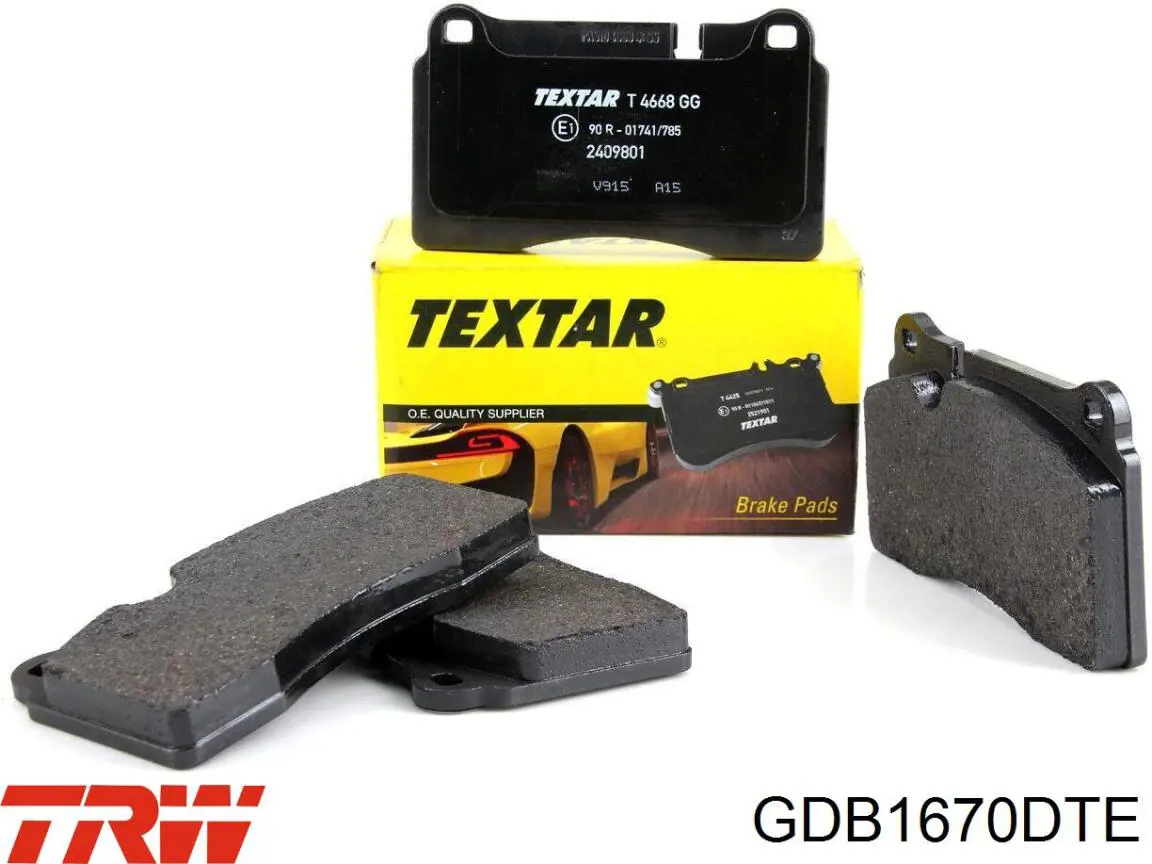 Comprar GDB1670DTE TRW Pastillas delanteras de freno