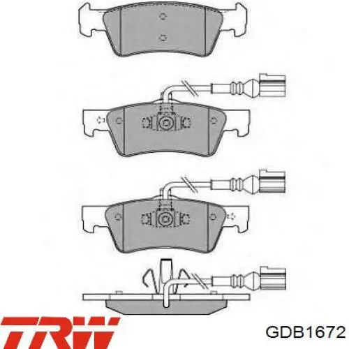 Pastillas traseras TRW GDB1672