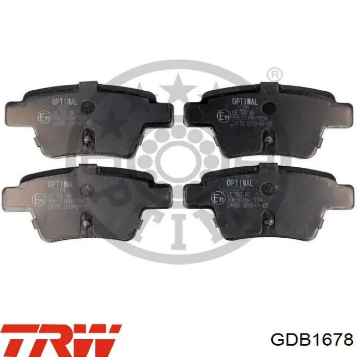 Comprar GDB1678 TRW Pastillas de freno traseras