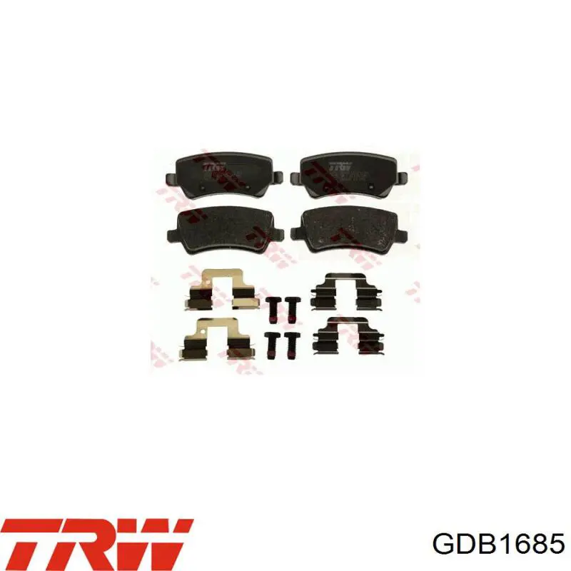 Comprar GDB1685 TRW Pastillas de freno traseras