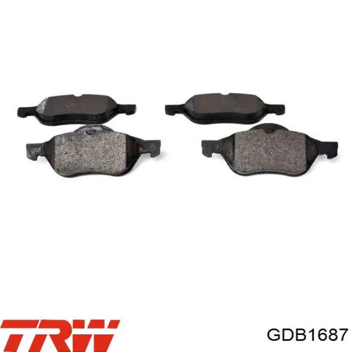 GDB1687 TRW Pastillas delanteras