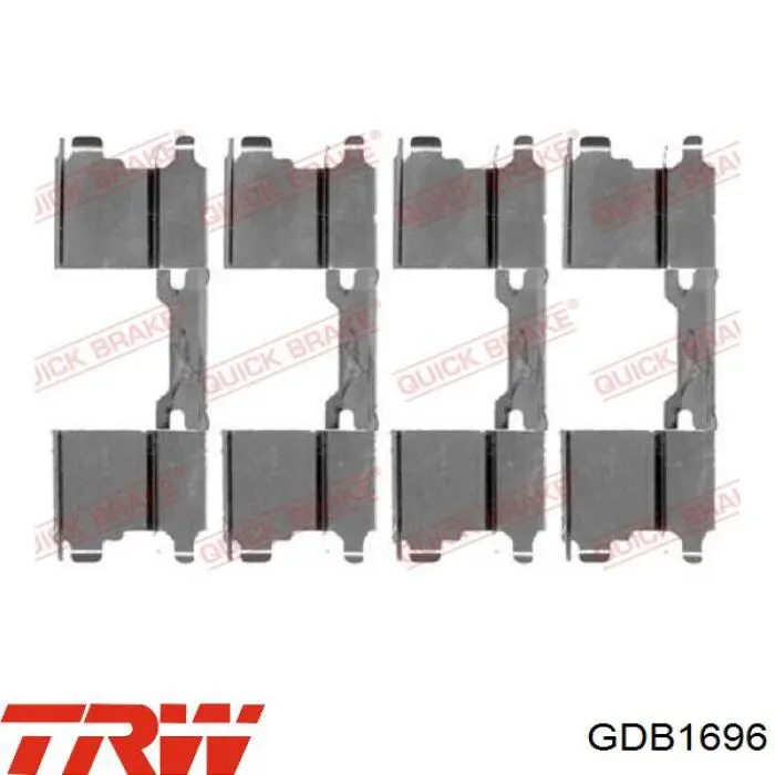Comprar GDB1696 TRW Pastillas delanteras de freno