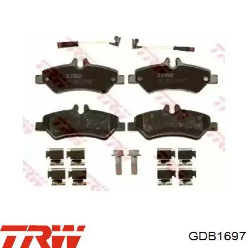 Comprar GDB1697 TRW Pastillas de freno traseras