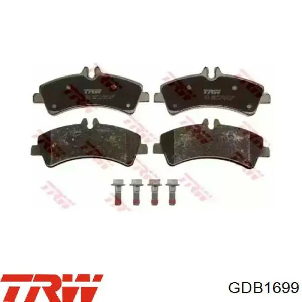 Pastillas traseras TRW GDB1699