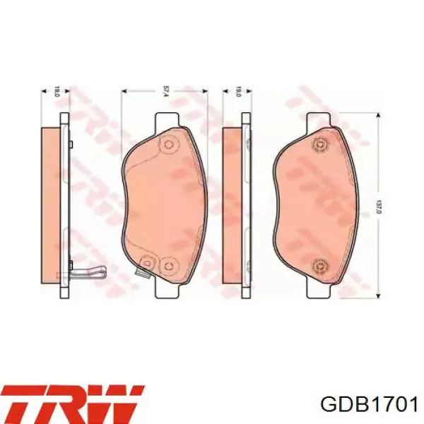 Pastillas de freno FD7262A Necto