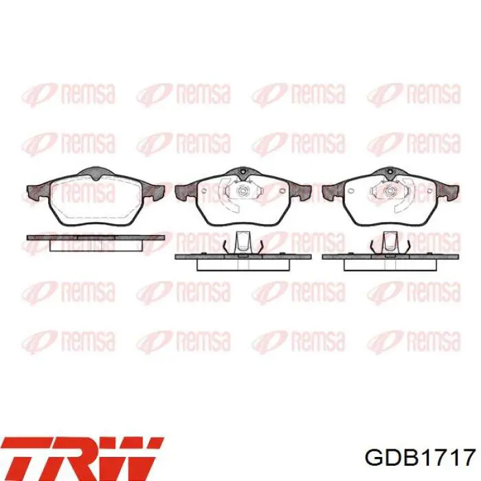 Pastillas freno delanteras TRW GDB1717 precio, desde 32,62 EUR
