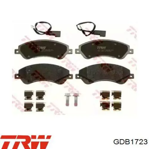 Comprar GDB1723 TRW Pastillas delanteras de freno