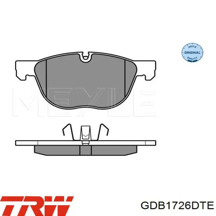 GDB1726DTE TRW pastillas de freno delanteras
