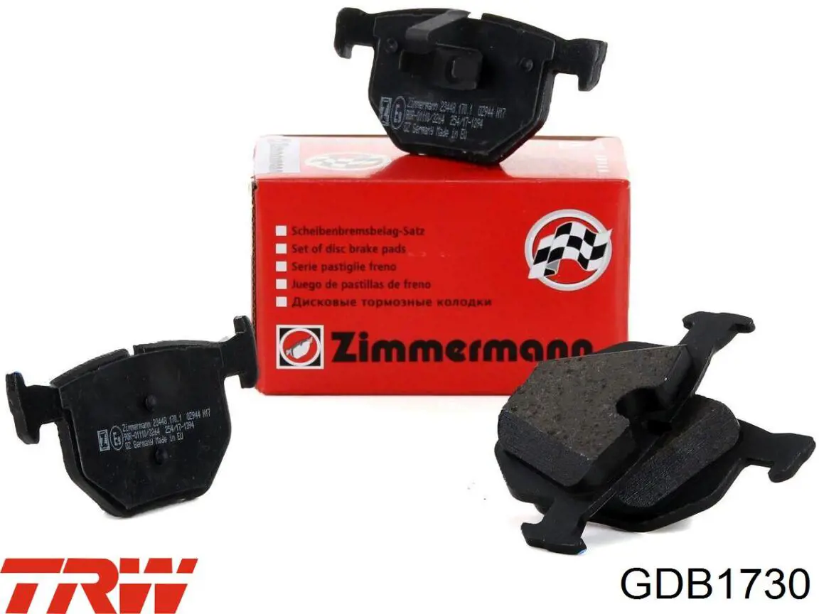 Pastillas de freno traseras GDB1730 TRW