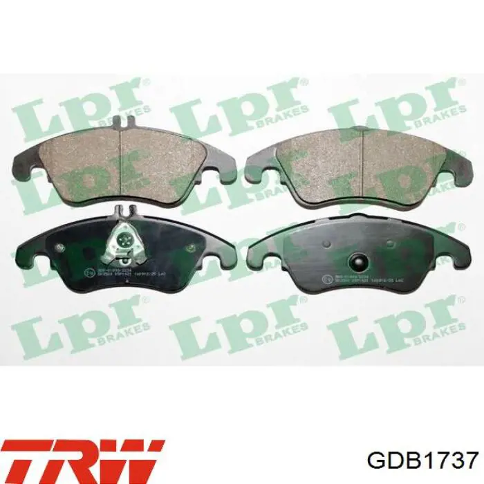 Comprar GDB1737 TRW Pastillas delanteras de freno