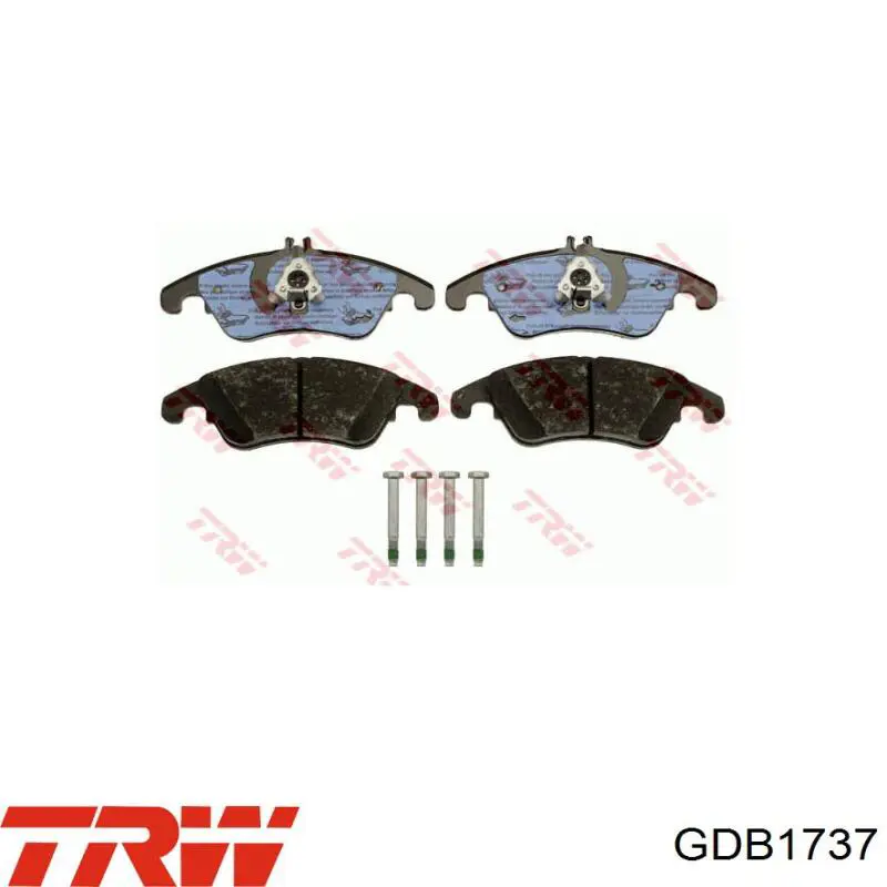 Comprar GDB1737 TRW Pastillas delanteras de freno