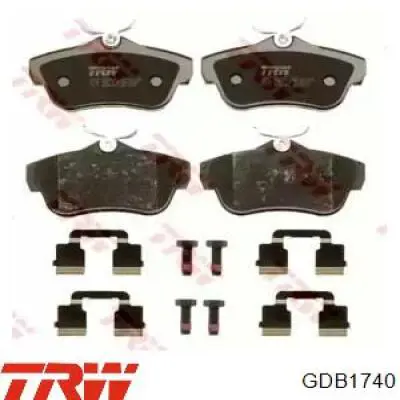 Pastillas traseras TRW GDB1740