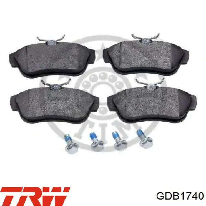 Comprar GDB1740 TRW Pastillas de freno traseras