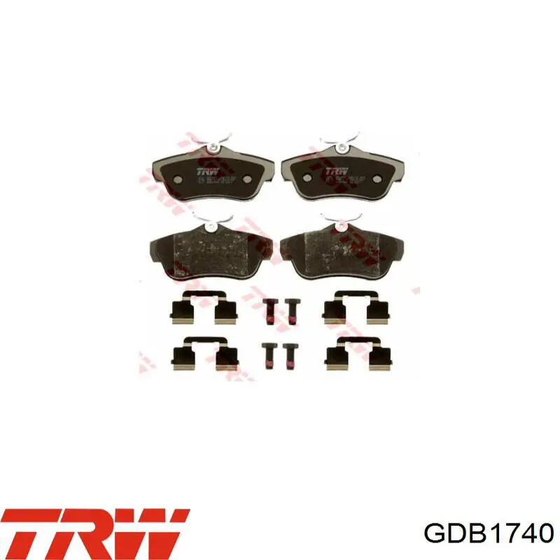 Pastillas traseras de freno TRW GDB1740 precio, desde 29,16 EUR