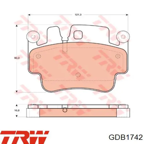 99635294890 Porsche pastillas de freno delanteras