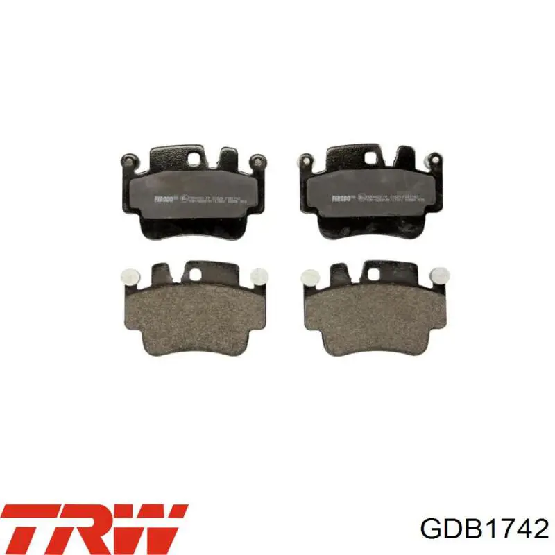 Pastillas de freno GDB1742 TRW