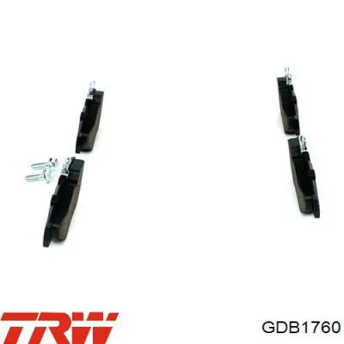 Comprar GDB1760 TRW Pastillas delanteras de freno