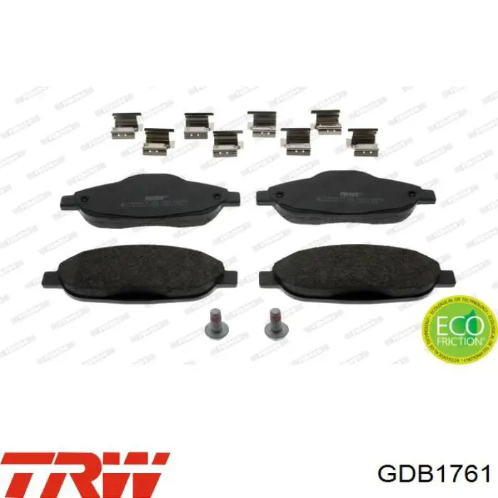 Comprar GDB1761 TRW Pastillas delanteras de freno