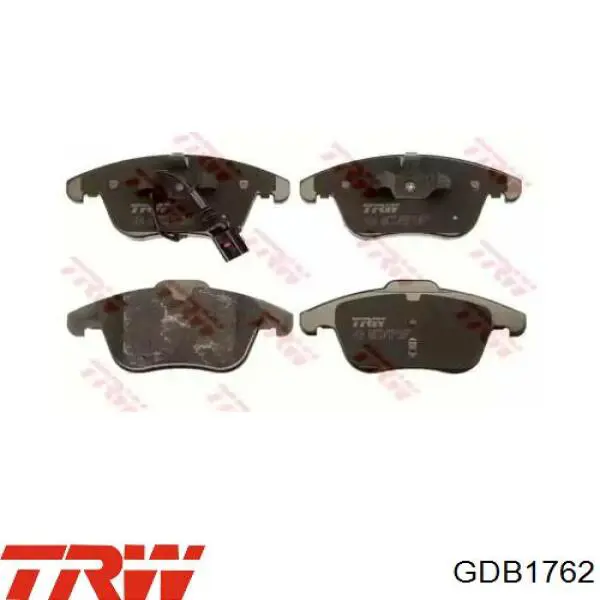 GDB1762 TRW Pastillas delanteras