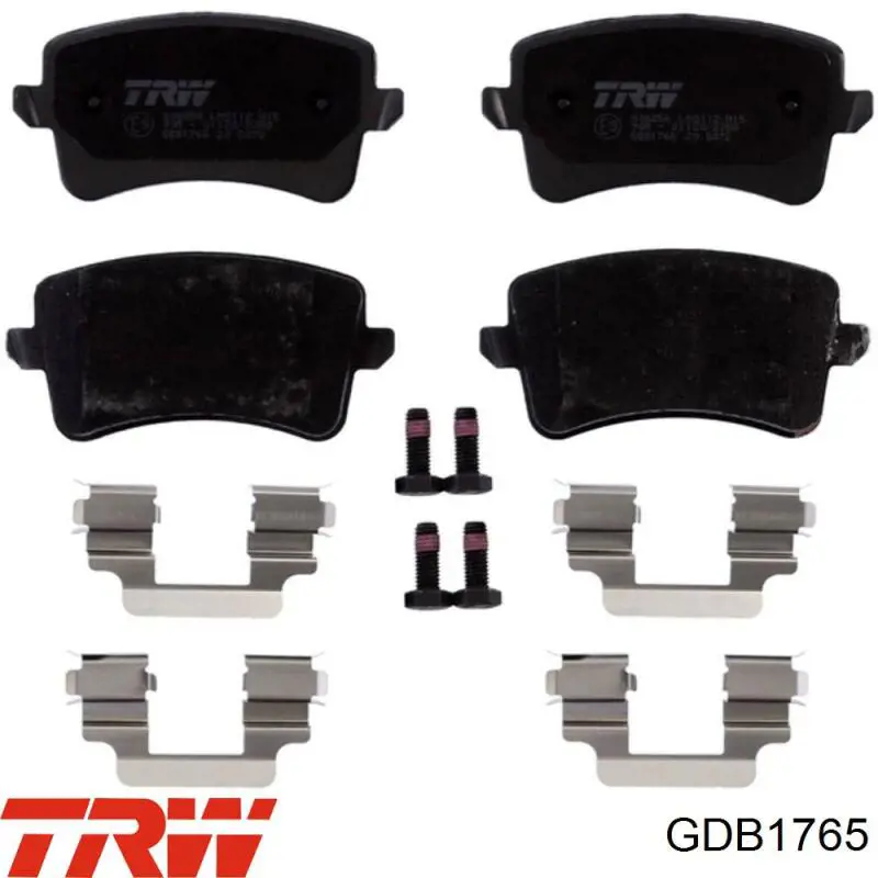 Pastillas de freno traseras GDB1765 TRW