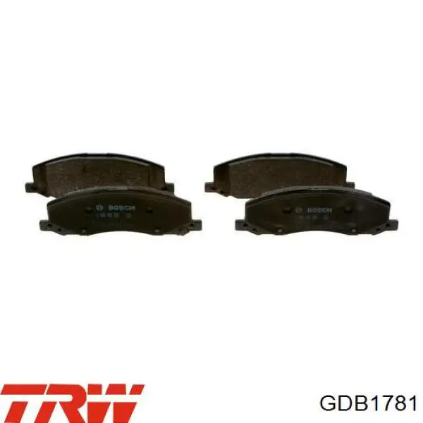 Comprar GDB1781 TRW Pastillas delanteras de freno