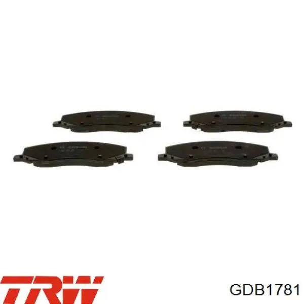 Pastillas de freno GDB1781 TRW