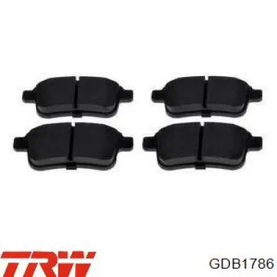 Comprar GDB1786 TRW Pastillas de freno traseras