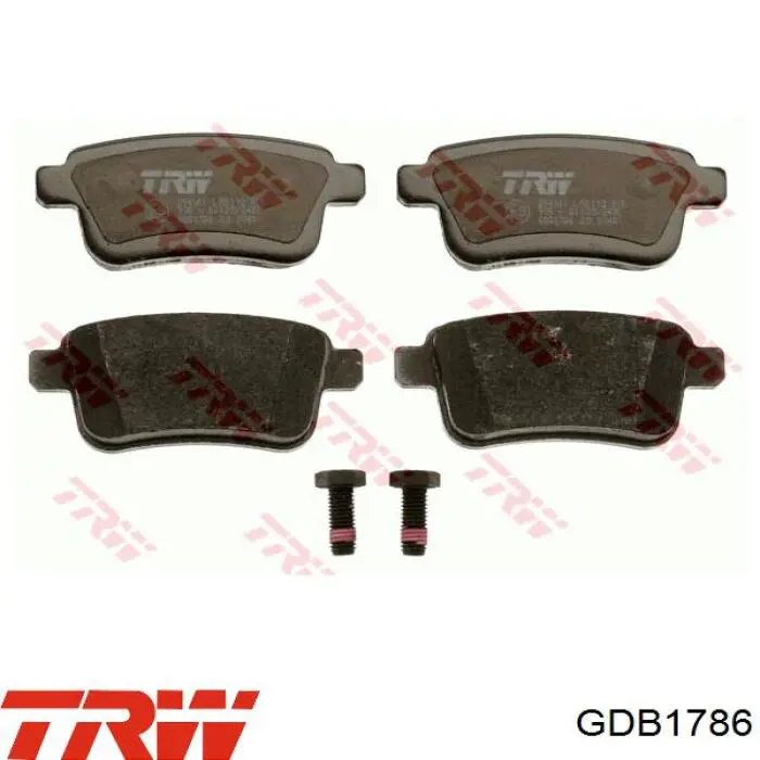 Pastillas de freno traseras GDB1786 TRW
