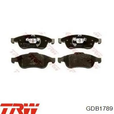 Comprar GDB1789 TRW Pastillas delanteras de freno