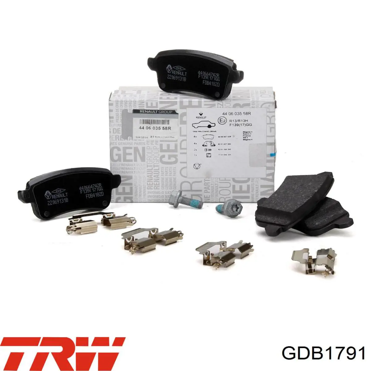 Comprar GDB1791 TRW Pastillas de freno traseras