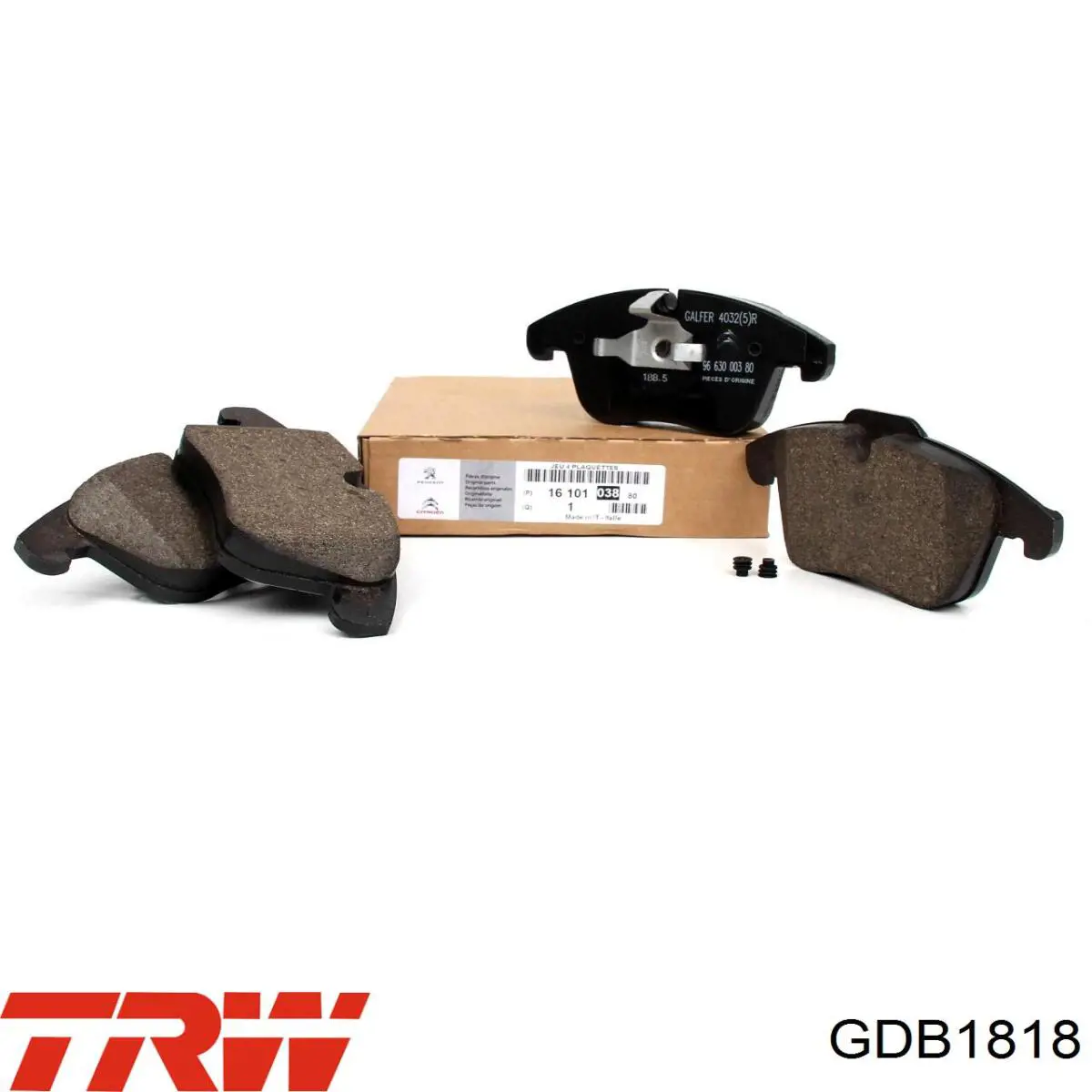 GDB1818 TRW Pastillas delanteras