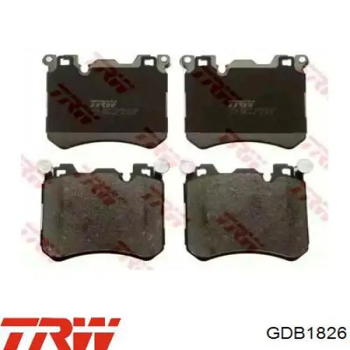 GDB1826 TRW Pastillas delanteras