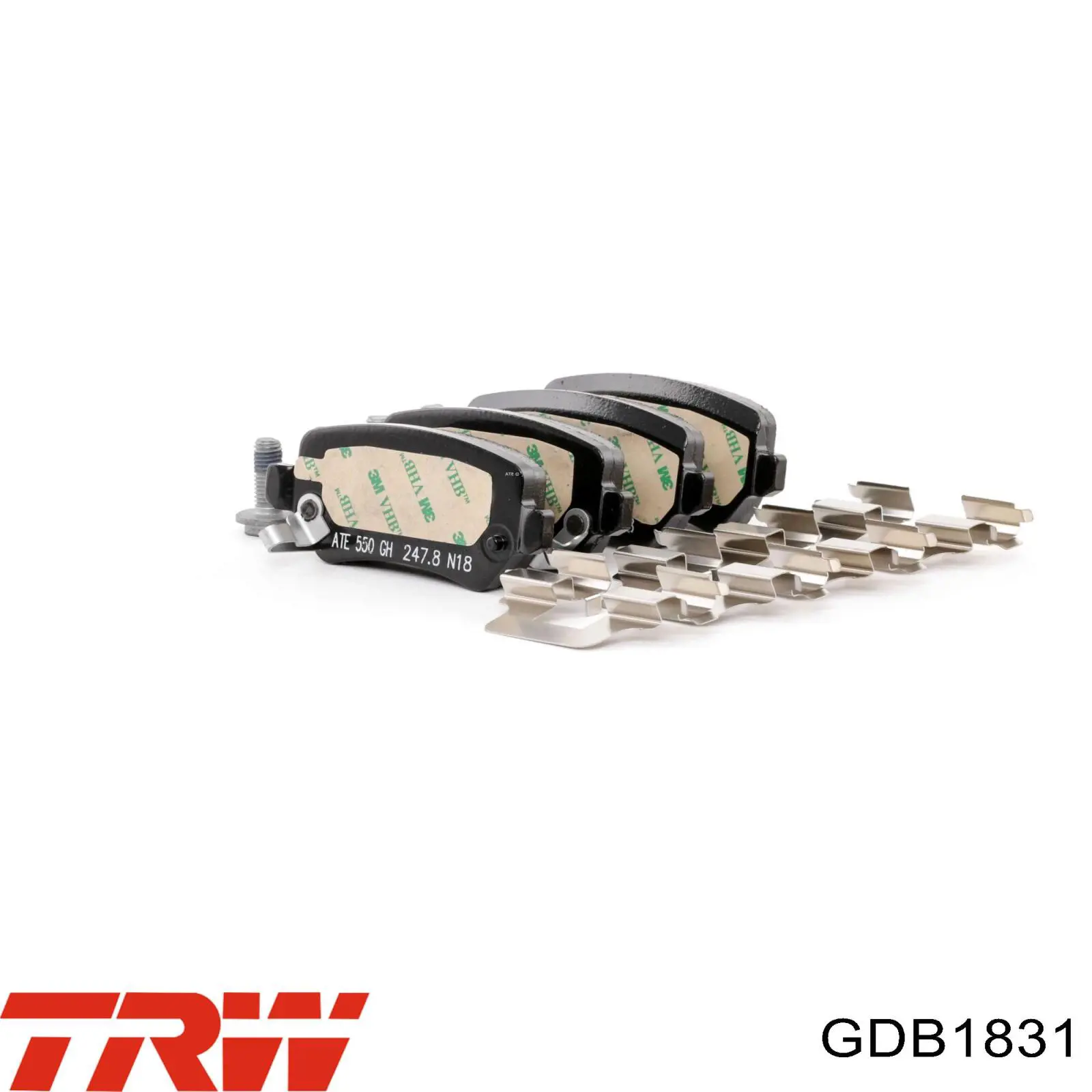 Comprar GDB1831 TRW Pastillas de freno traseras