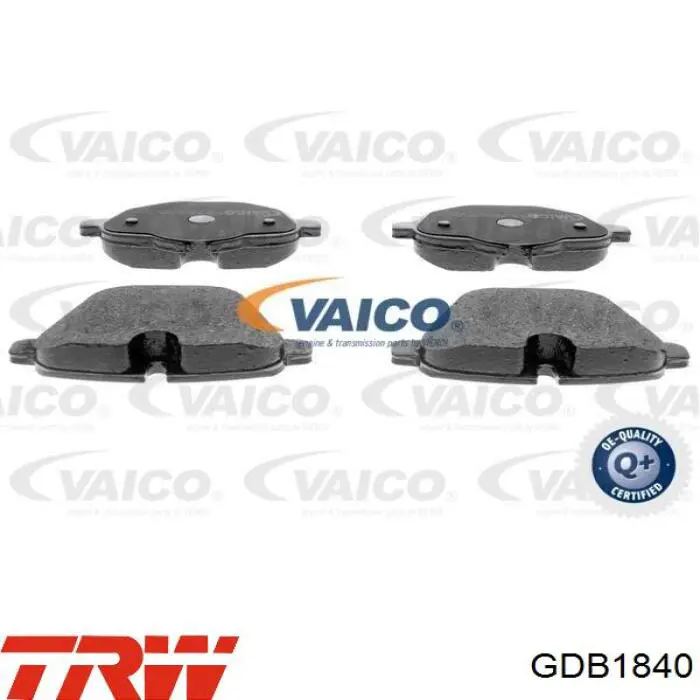 Pastillas traseras TRW GDB1840