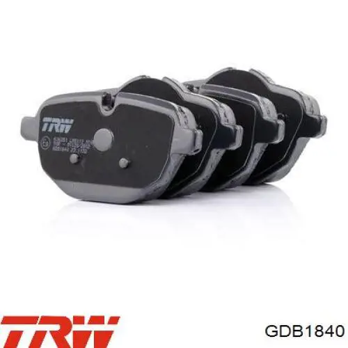 GDB1840 TRW pastillas de freno traseras