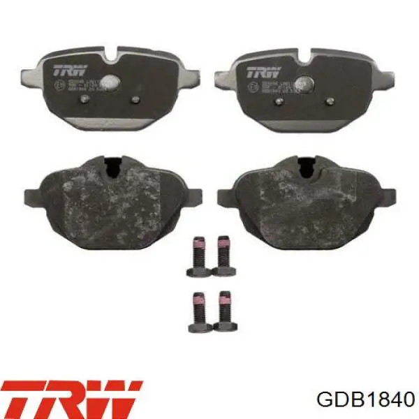 Pastillas de freno traseras GDB1840 TRW