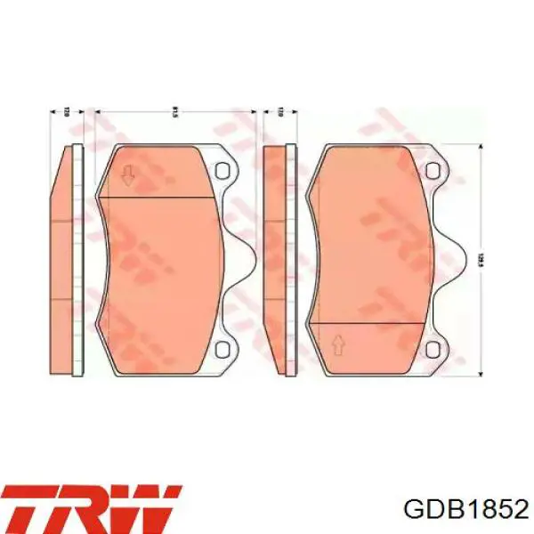 Pastillas freno delanteras TRW GDB1852 precio, desde 40,52 EUR