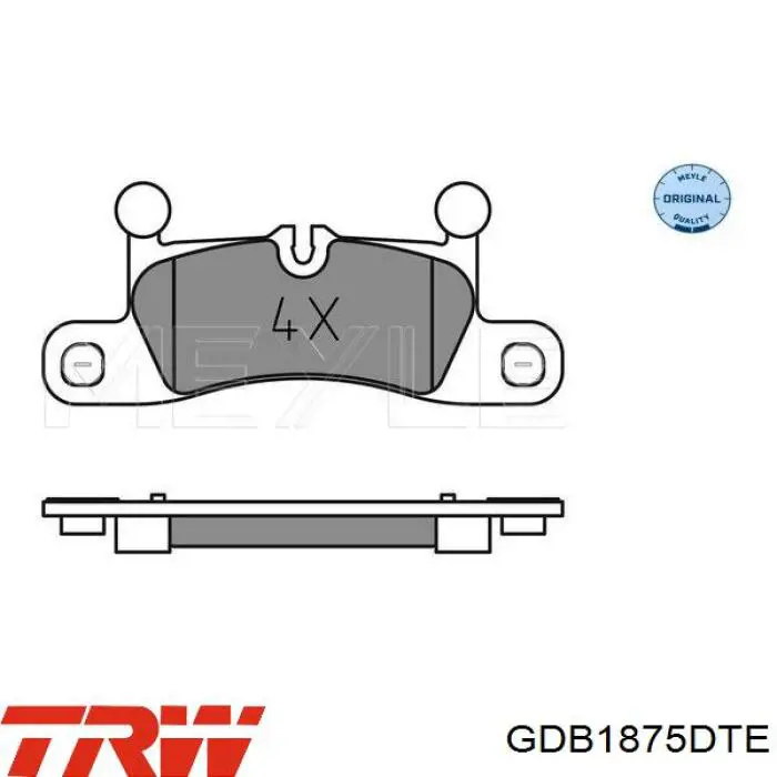 Comprar GDB1875DTE TRW Pastillas de freno traseras