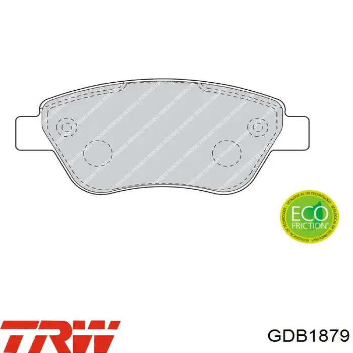 Pastillas de freno GDB1879 TRW